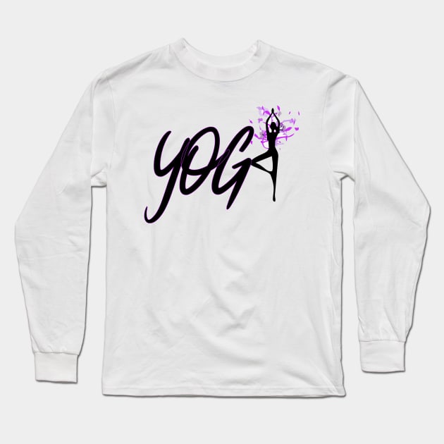 YOGA Long Sleeve T-Shirt by damieloww